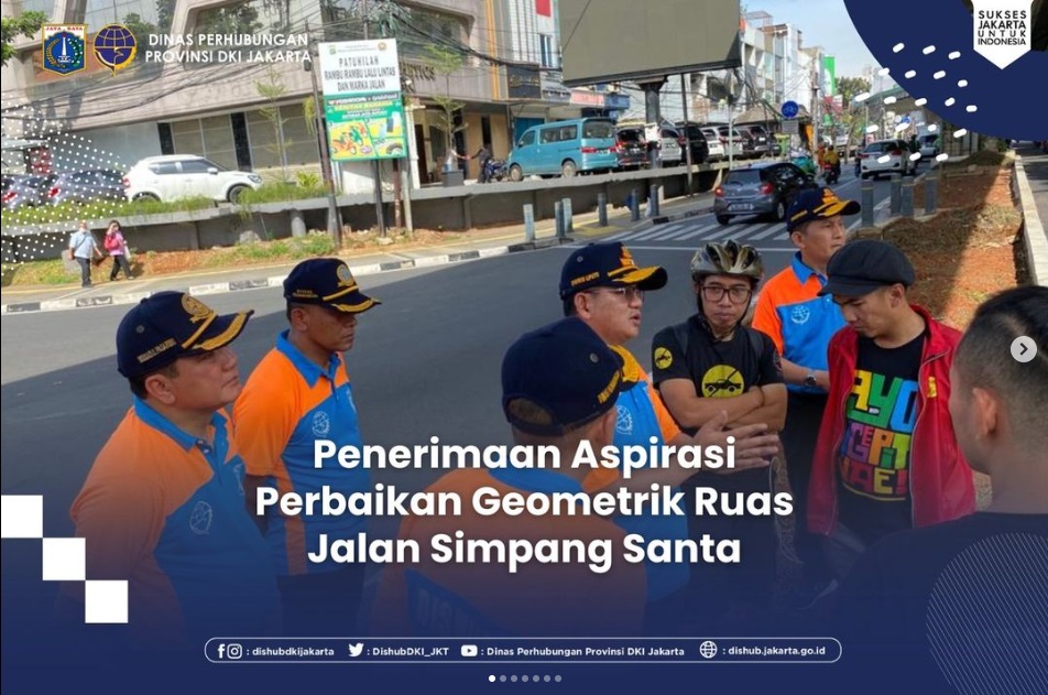 Penerimaan Aspirasi Perbaikan Geometrik Ruas Jalan Simpang Santa