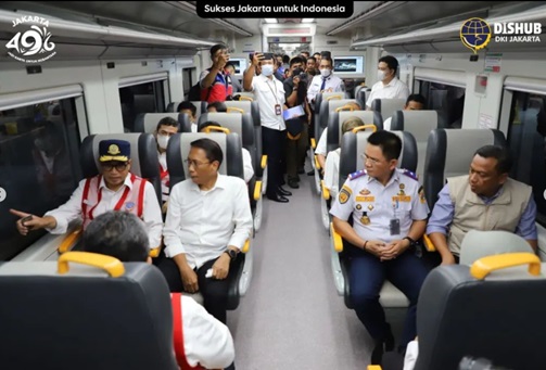 Menteri Perhubungan RI dan Pemprov DKI Jakarta tinjau sarana dan prasarana Perkeretaapian